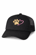 Prayer FM Paw Heart Embroidered Cotton Trucker Cap
